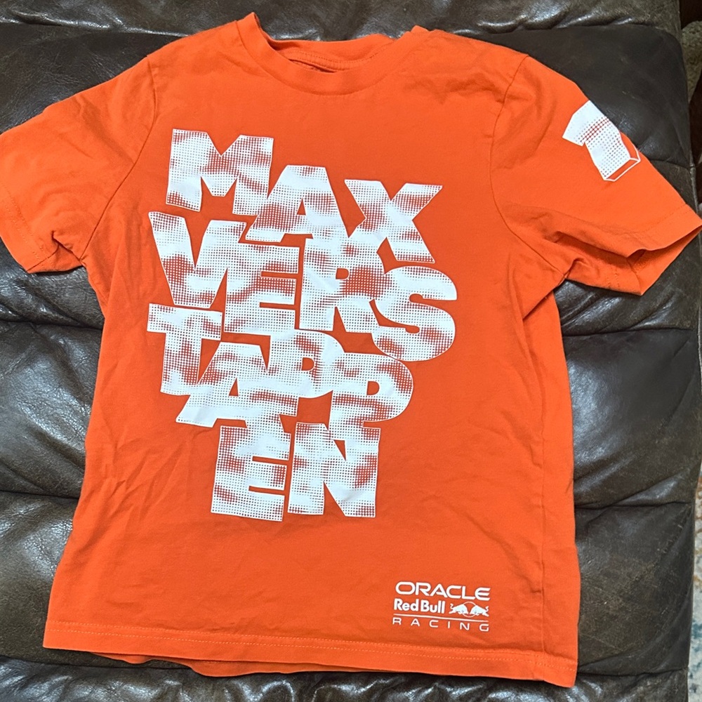 Kids Orange Tee max Verstappen